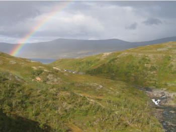 Irgendwo scheint im Fjell auch bei Regen die Sonne