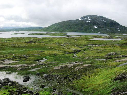 Am nchsten Tag sah das Wetter wieder besser aus. Hier am Jengelvatnet.