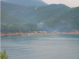 Kein Waldbrand sondern Picknick am Wochenende