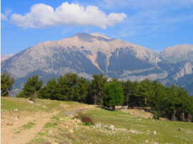 Blick in die hohen Taurusberge (Bey Dağı)