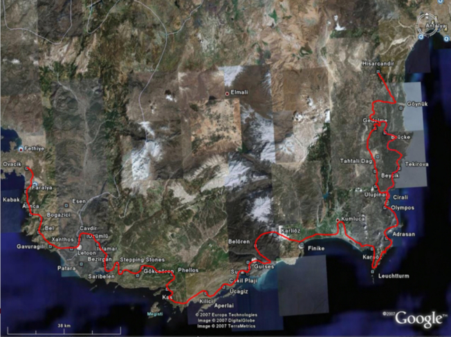 Der lykische Pfad - 500 km durch Westanaltolien