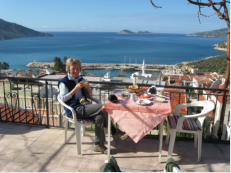 Blick von der Dachterasse der Pension Gl auf die Bucht von Kalkan