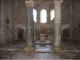 Die byzantinische Kirche des Heiligen Nikolaus im Zentrum von Kale