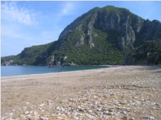 Der Strand von Olympos liegt traumhaft