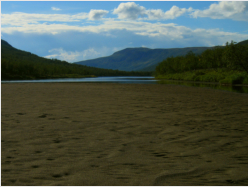 Ein weiterer Sandstrand am Vindellven